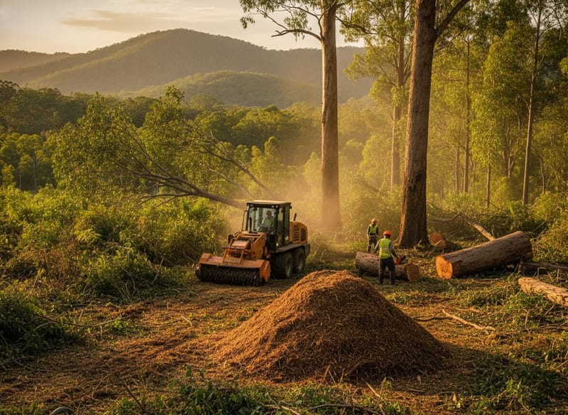 Land Clearing performed by Brisbane West Arborist in the Brisbane West